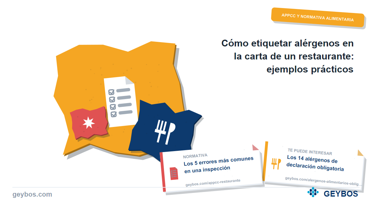 Ilustración: Cómo etiquetar alérgenos en la carta de un restaurante: ejemplos prácticos