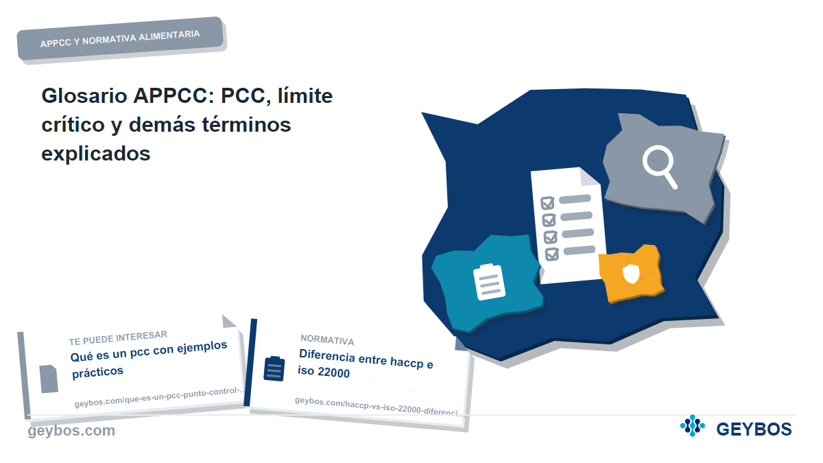 Ilustración: Glosario APPCC: PCC, límite crítico y demás términos explicados