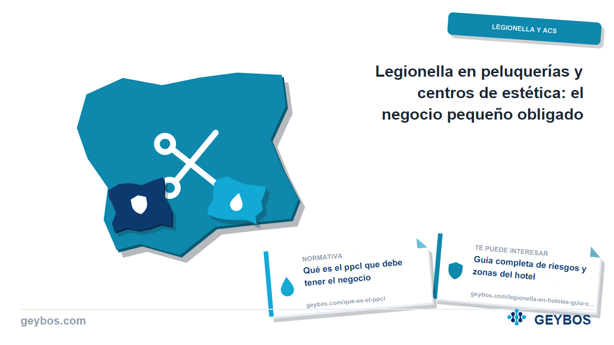 Ilustración: Legionella en peluquerías y centros de estética: el negocio pequeño obligado