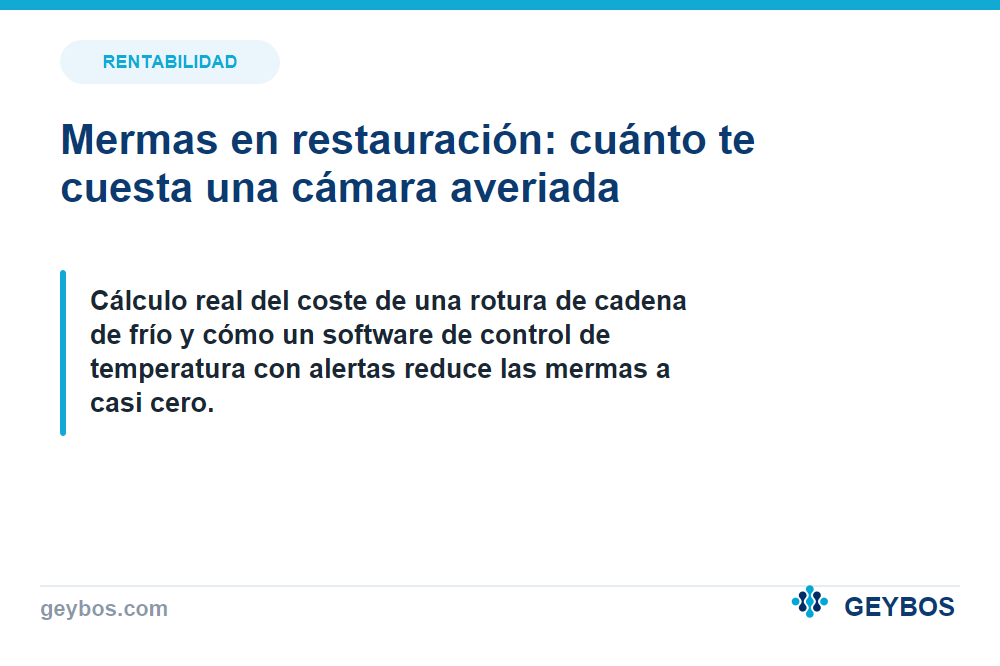 Mermas en restauración: cuánto te cuesta una cámara averiada