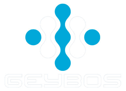 Logotipo Geybos para fondo oscuro